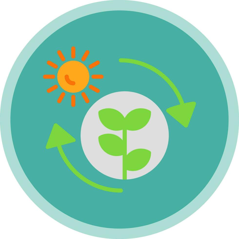 fotosyntes vektor ikon design