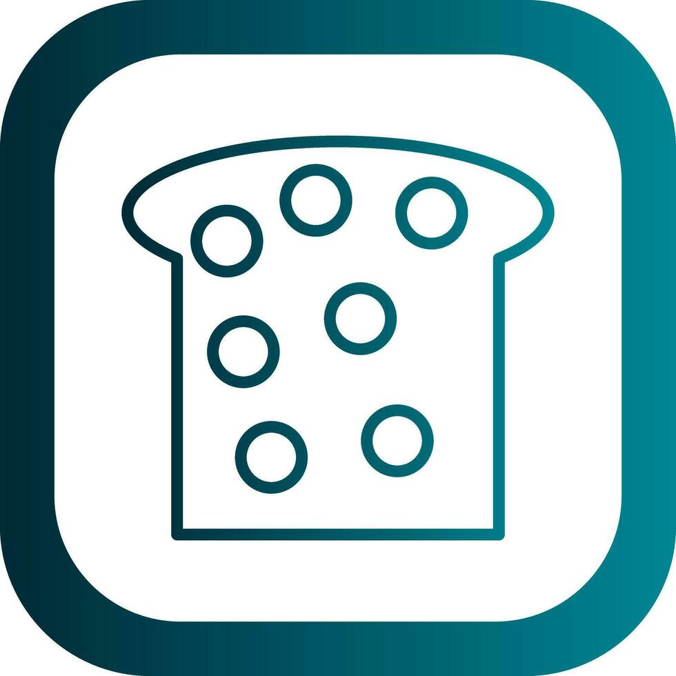 Toast-Vektor-Icon-Design vektor