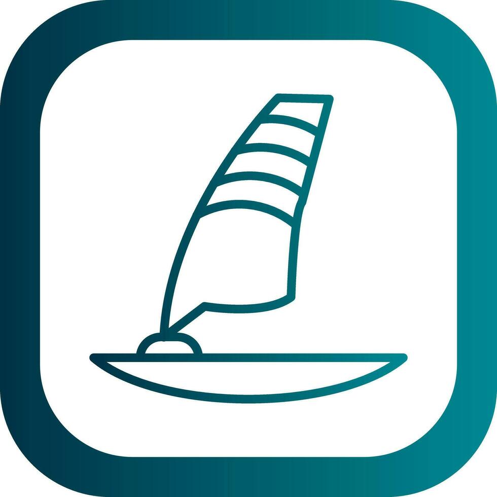 Windsurf-Vektor-Icon-Design vektor