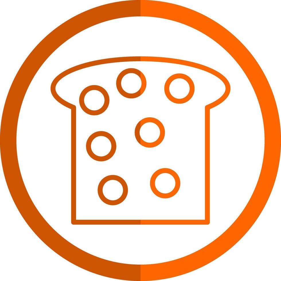 Toast-Vektor-Icon-Design vektor