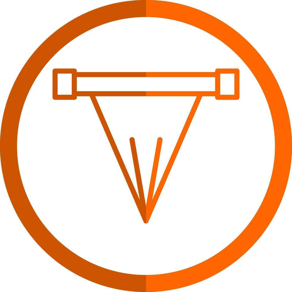 Abseits-Flaggen-Vektor-Icon-Design vektor