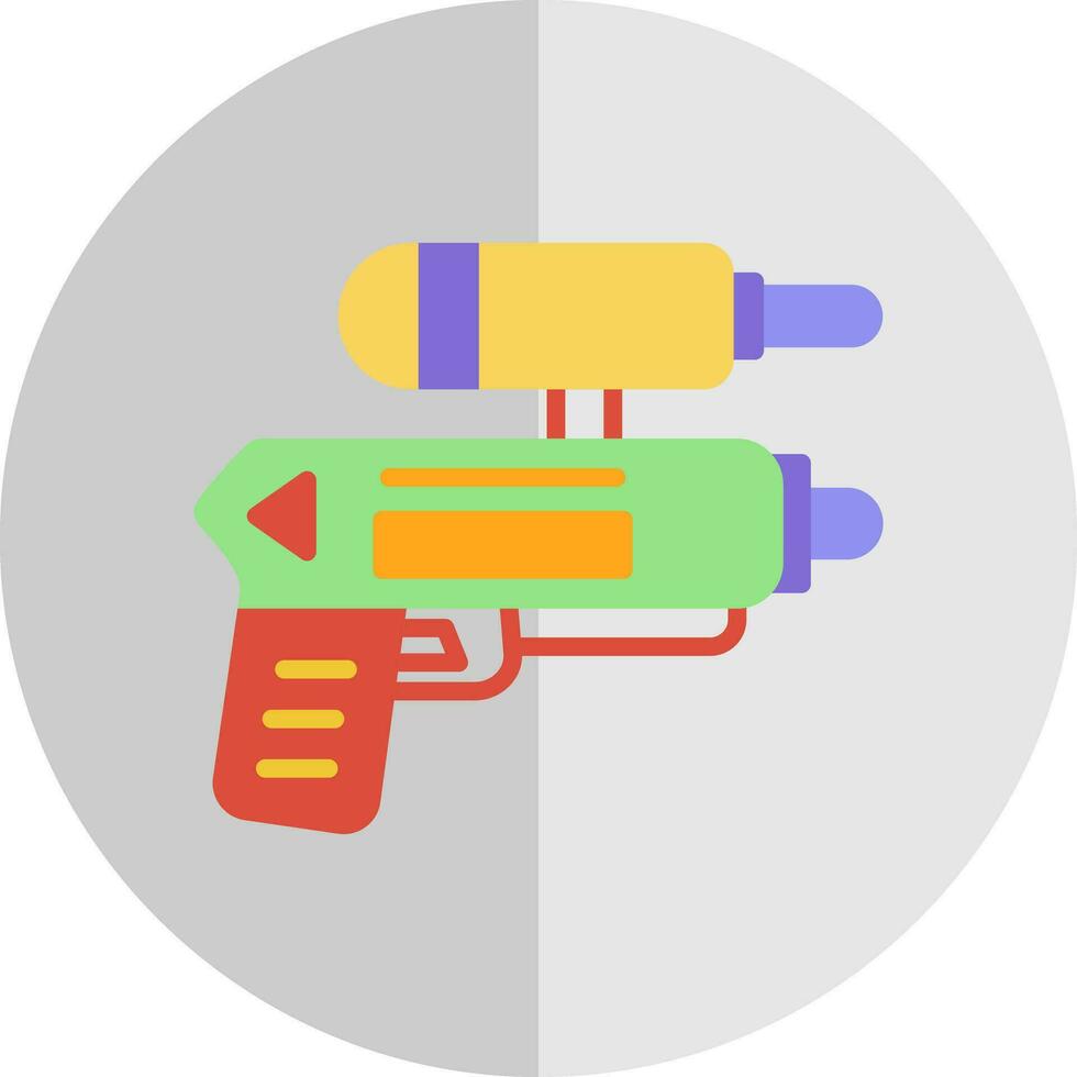Wasserpistolen-Vektor-Icon-Design vektor