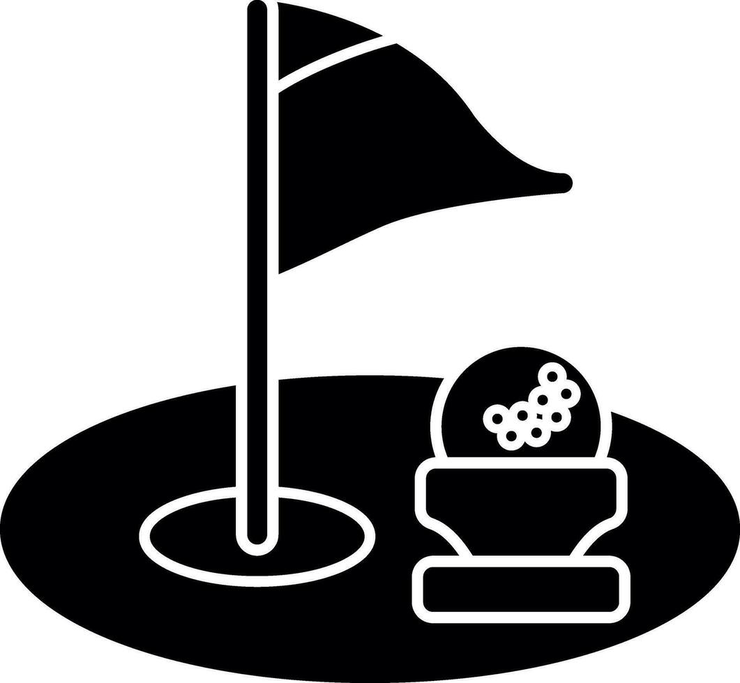 Golf Loch Vektor Symbol Design