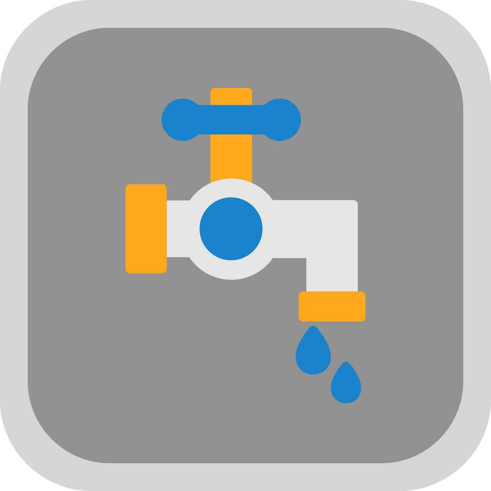 Wasserhahn-Vektor-Icon-Design vektor