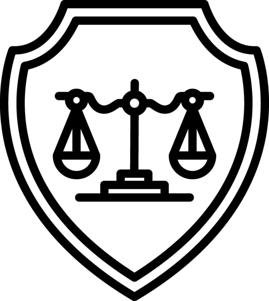 Gesetz Feste Vektor Symbol Design
