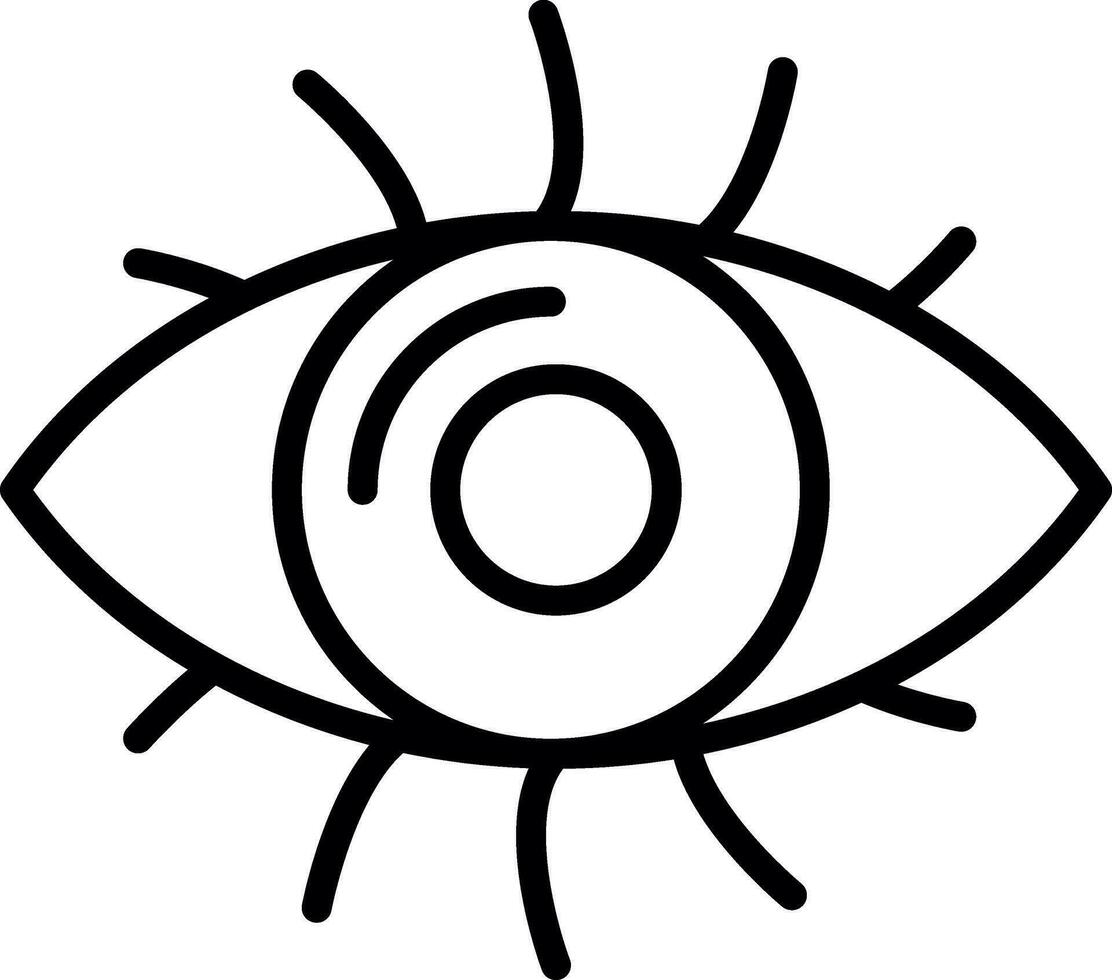 Auge-Vektor-Icon-Design vektor