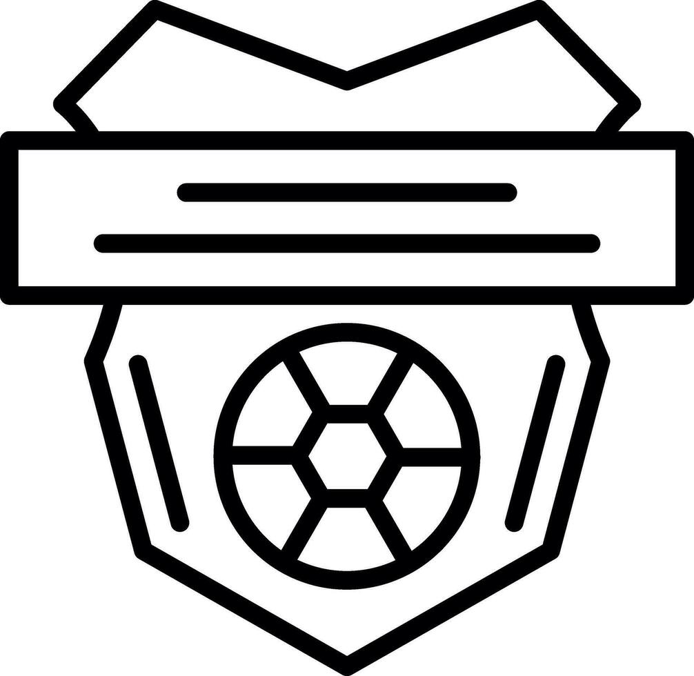 Fußballverein-Vektor-Icon-Design vektor