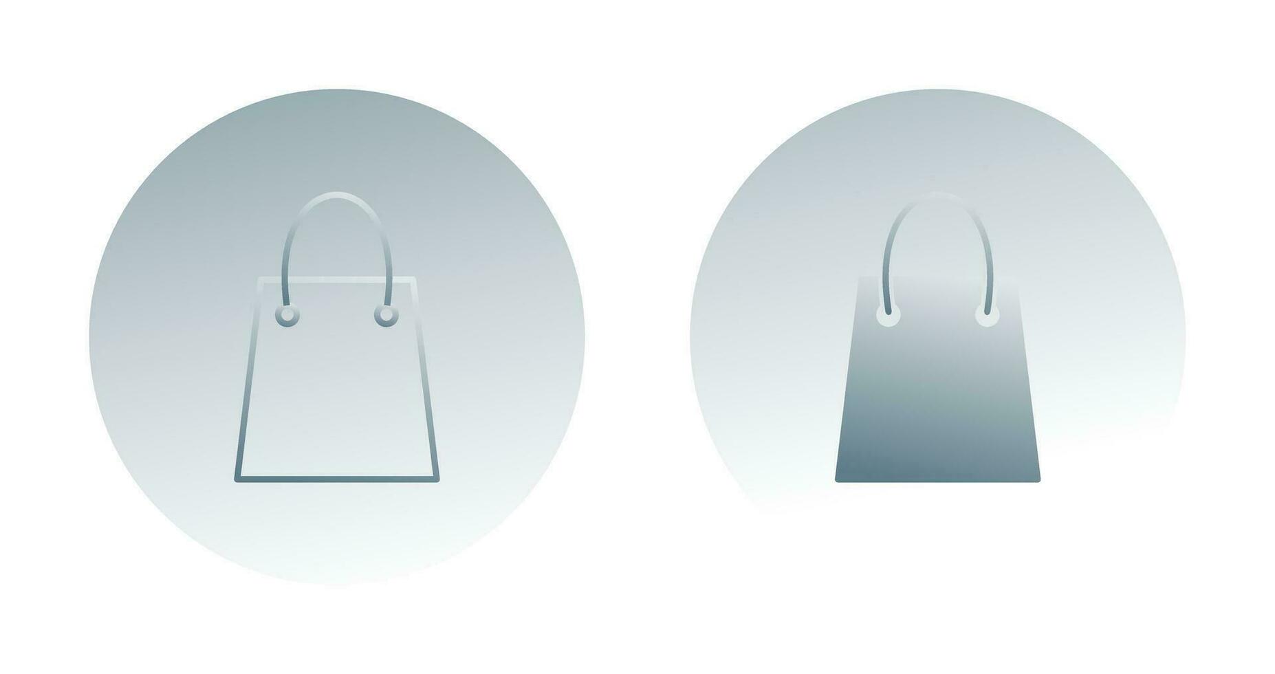 einzigartiges Einkaufstaschen-Vektorsymbol vektor