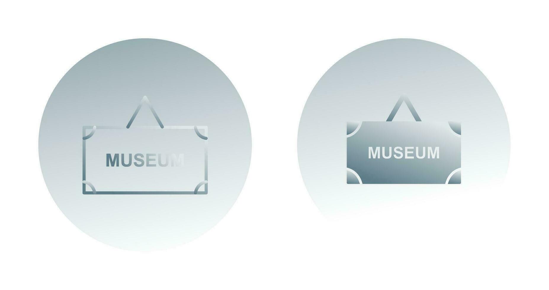 Museum-Tag-Vektor-Symbol vektor