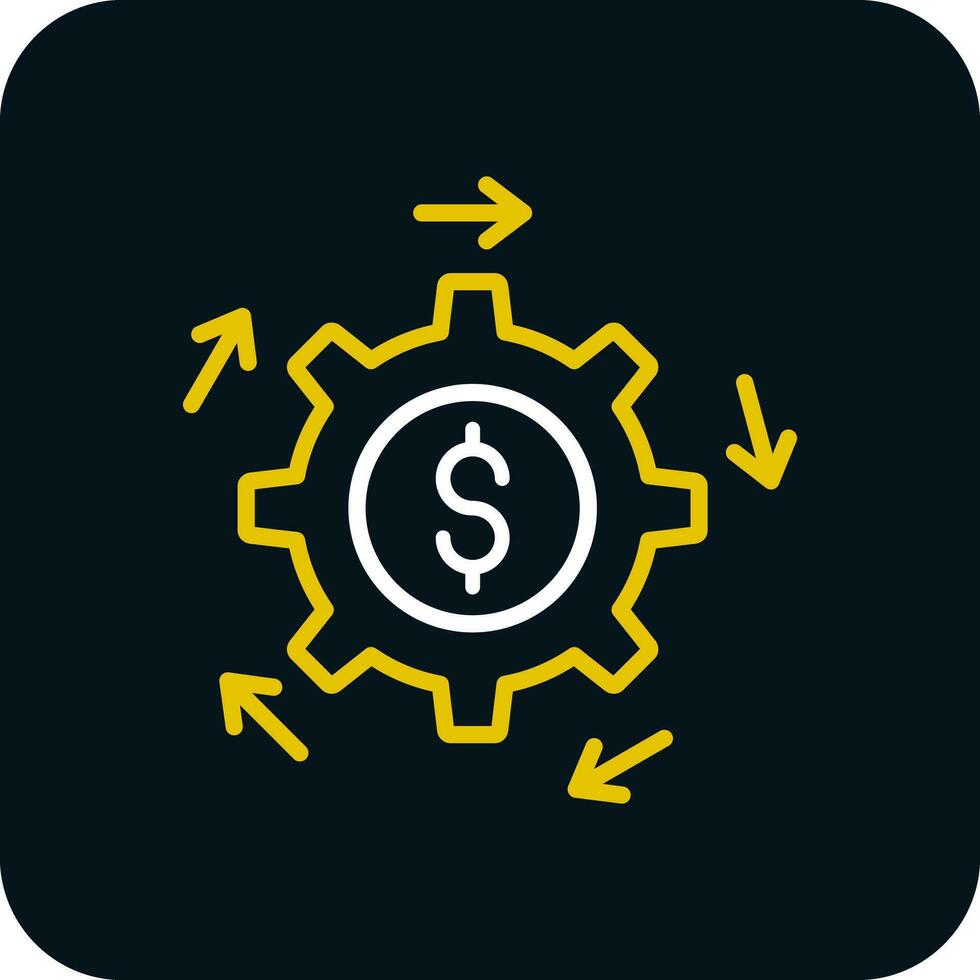pengar förvaltning vektor ikon design