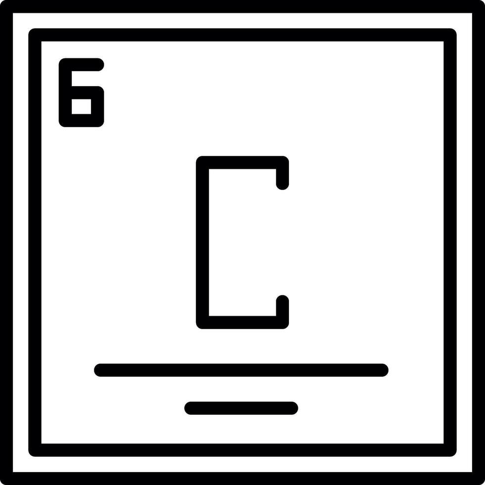 Kohlenstoff Vektor Symbol Design