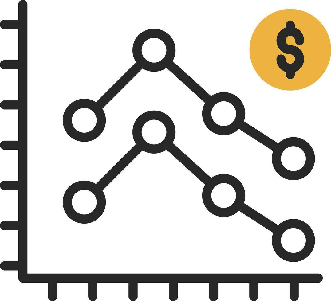 Diagramm-Vektor-Icon-Design vektor