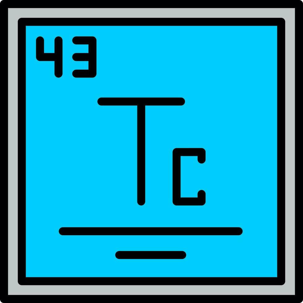 teknetium vektor ikon design