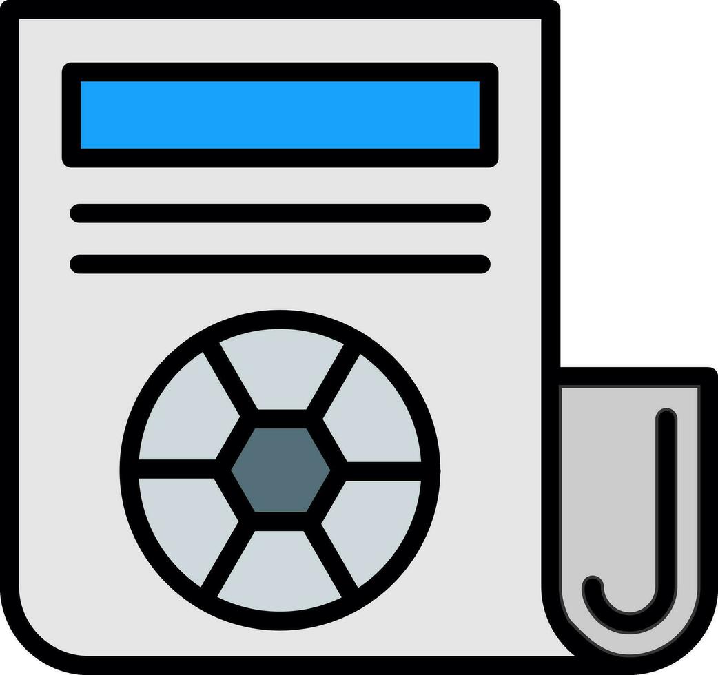 Zeitungsvektor-Icon-Design vektor