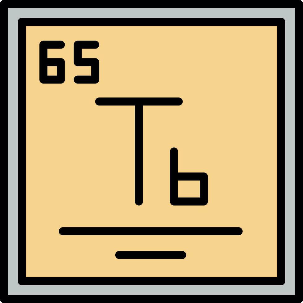 terbium vektor ikon design