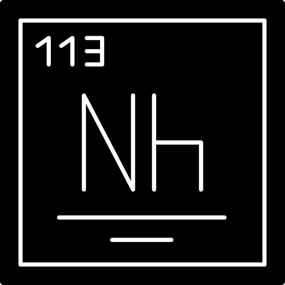 Nihonium Vektor Symbol Design