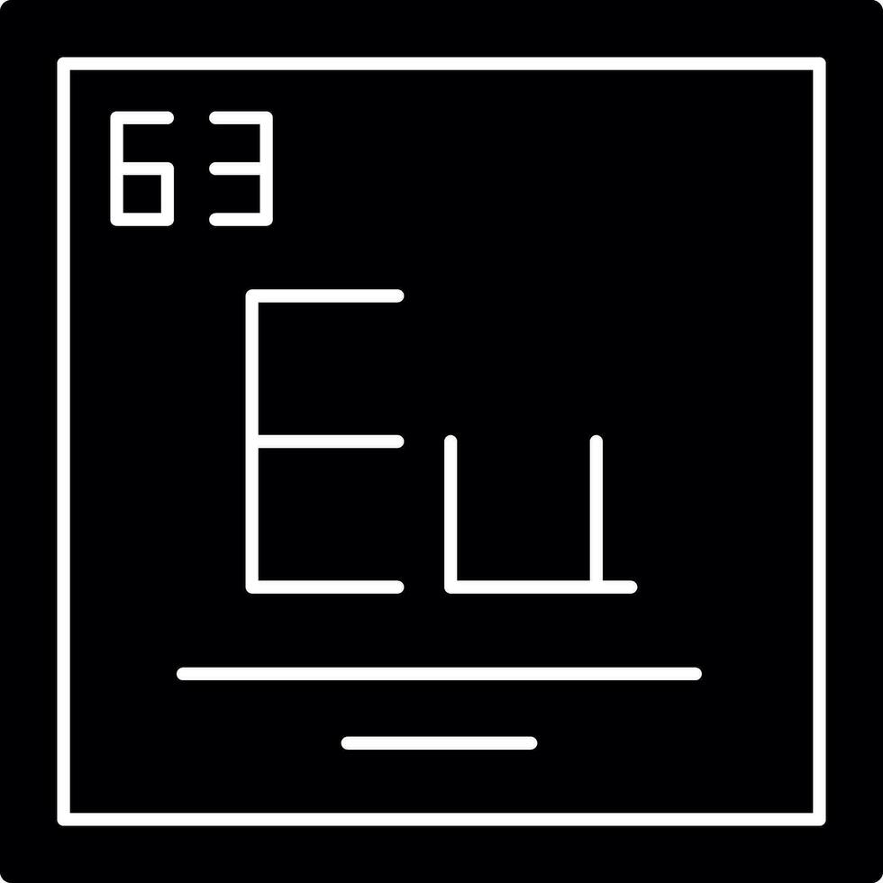 europium vektor ikon design