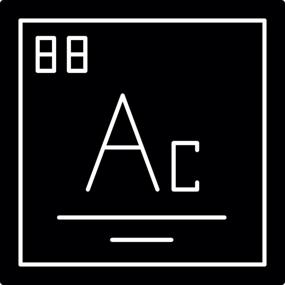 Aktinium Vektor Symbol Design