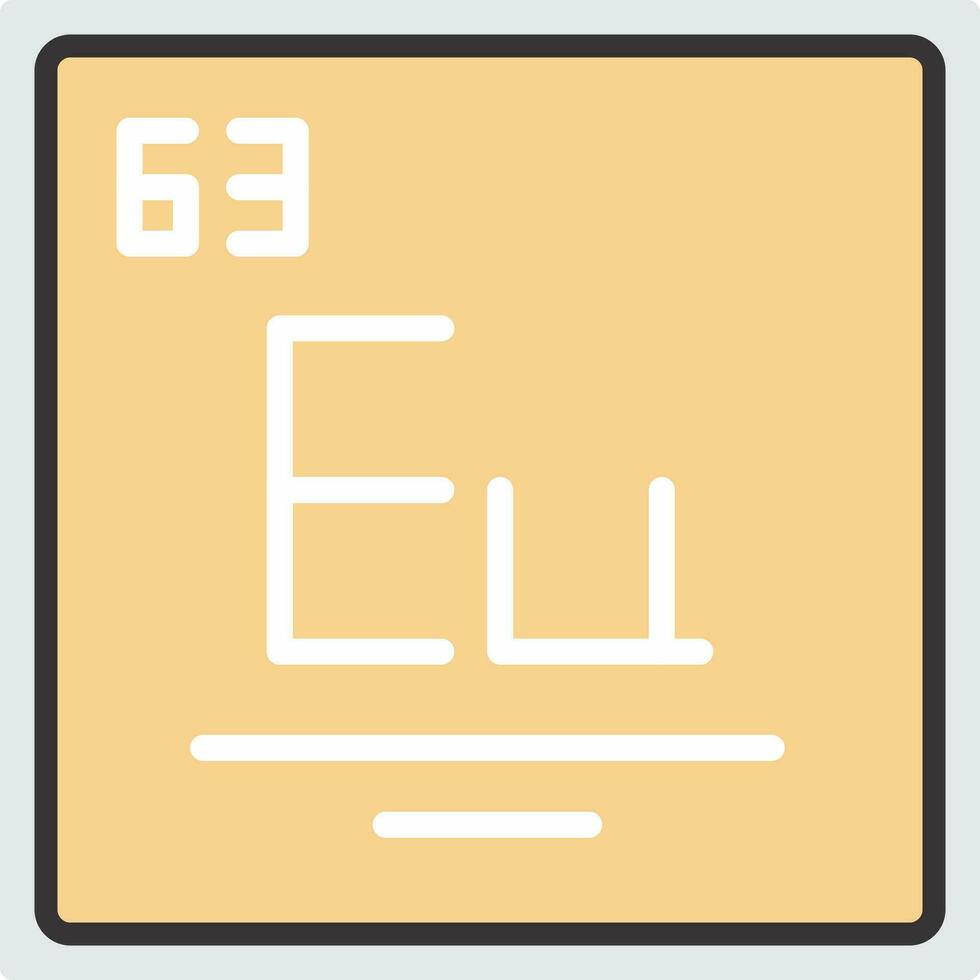 europium vektor ikon design