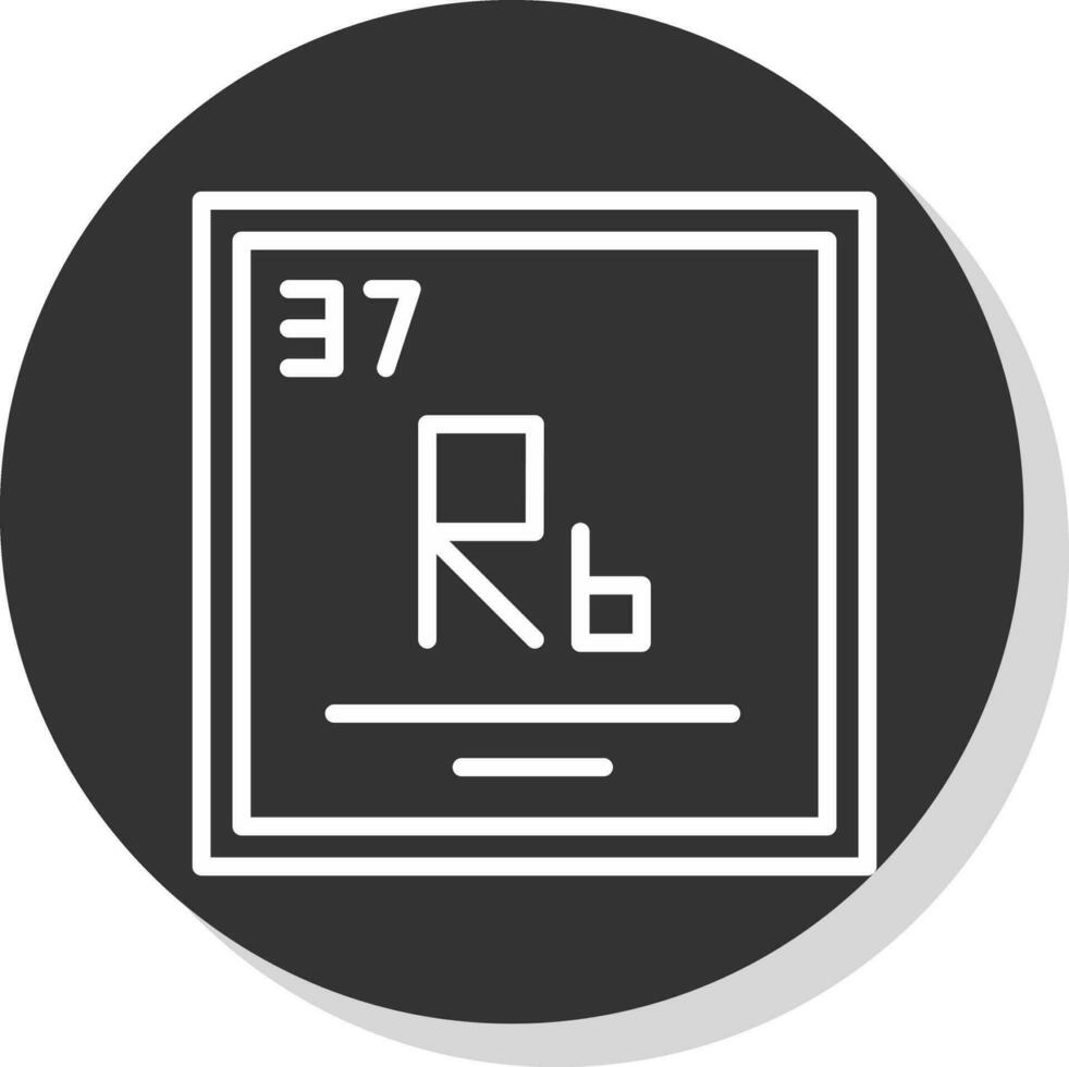 rubidium vektor ikon design