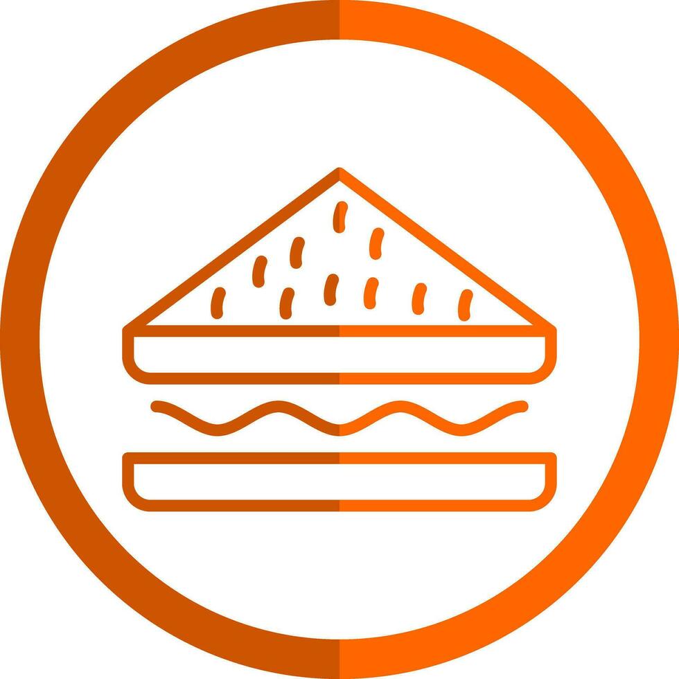 Sandwich-Vektor-Icon-Design vektor