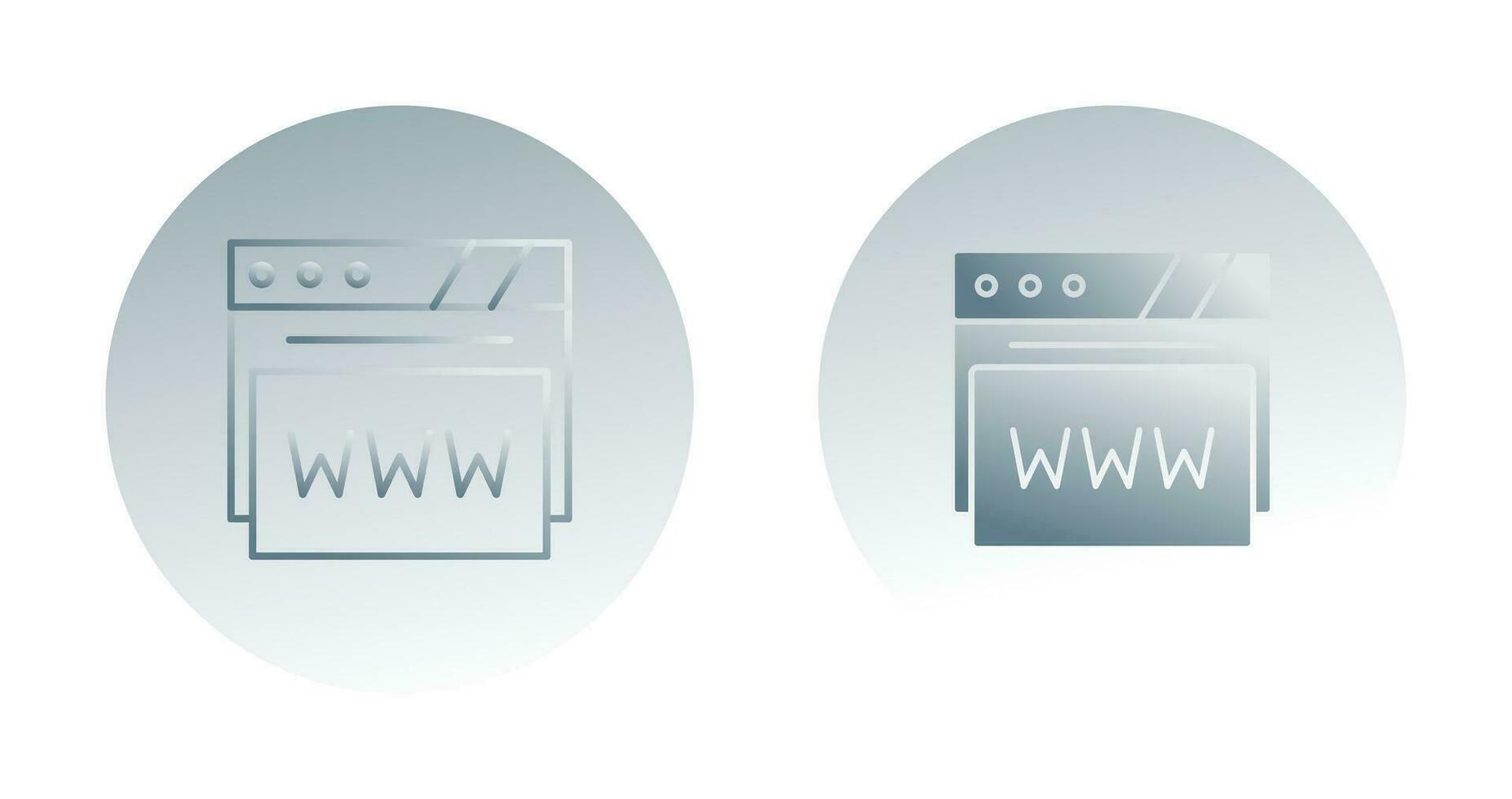 webb browser vektor ikon