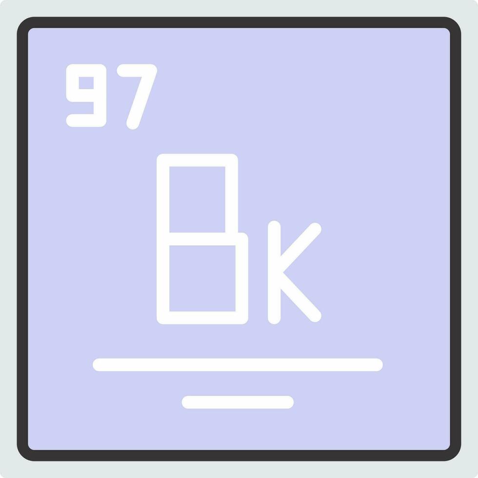 Berkelium Vektor Symbol Design