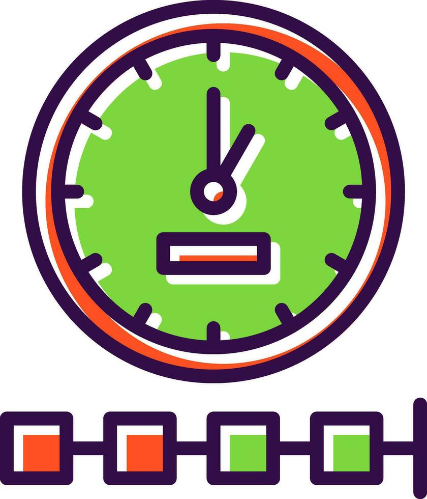 Timeline-Vektor-Icon-Design vektor