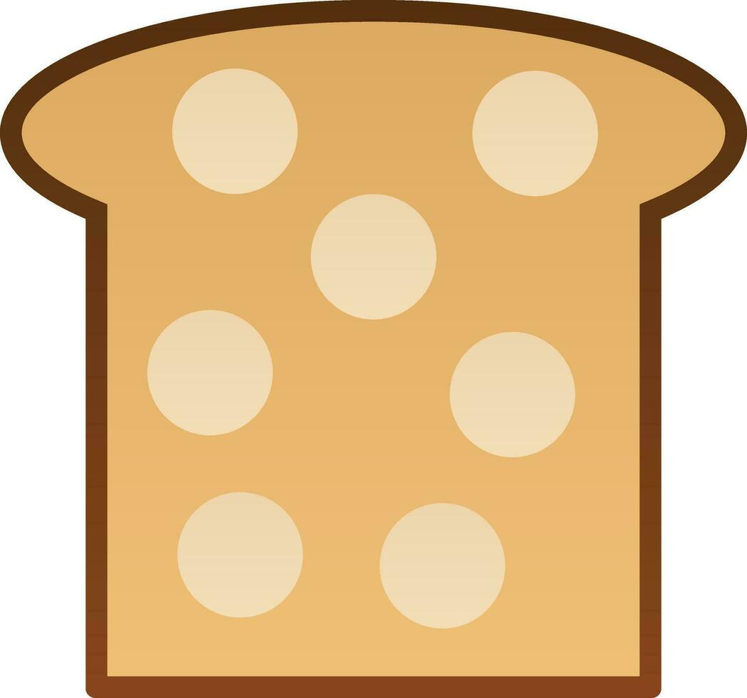 Toast-Vektor-Icon-Design vektor