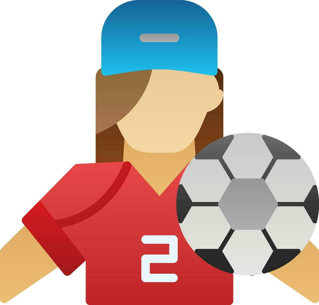 Fußballspieler-Vektor-Icon-Design vektor