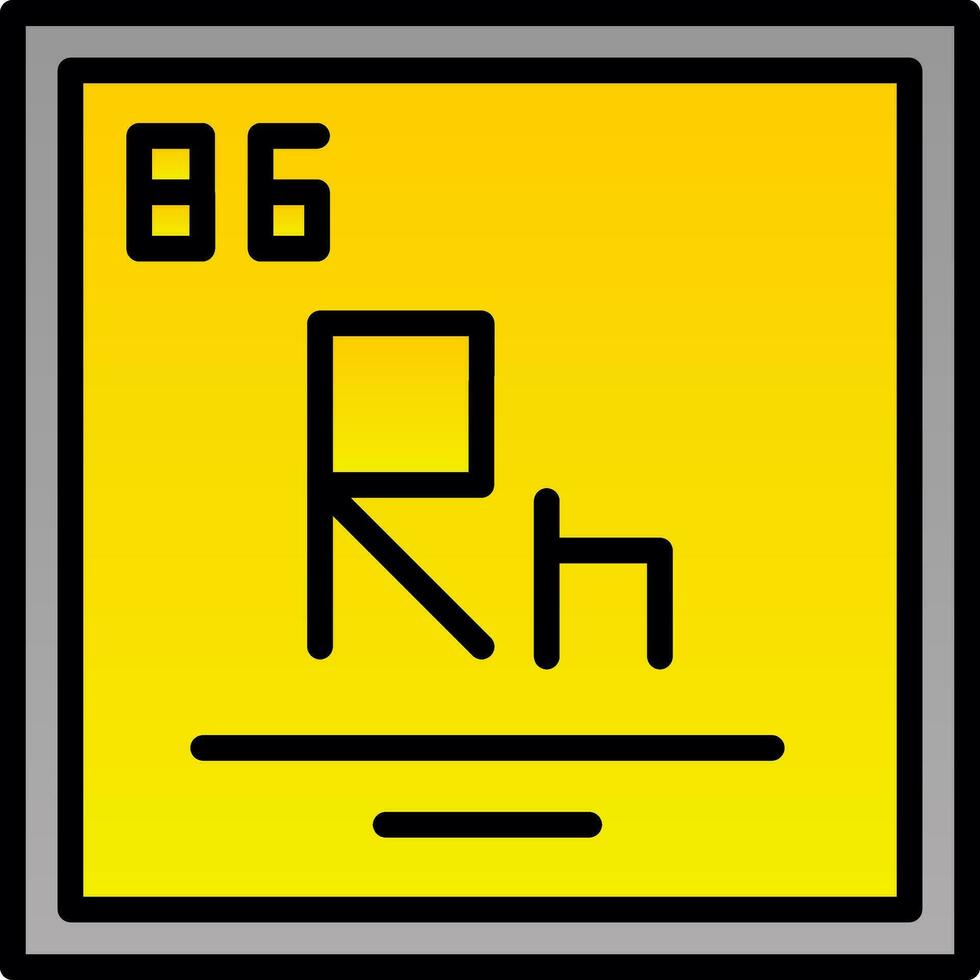 Radon Vektor Symbol Design