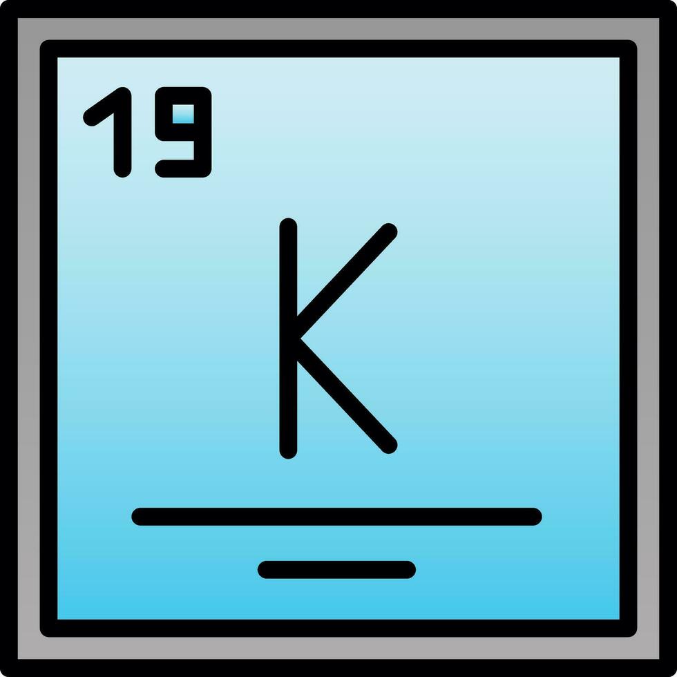 kalium vektor ikon design