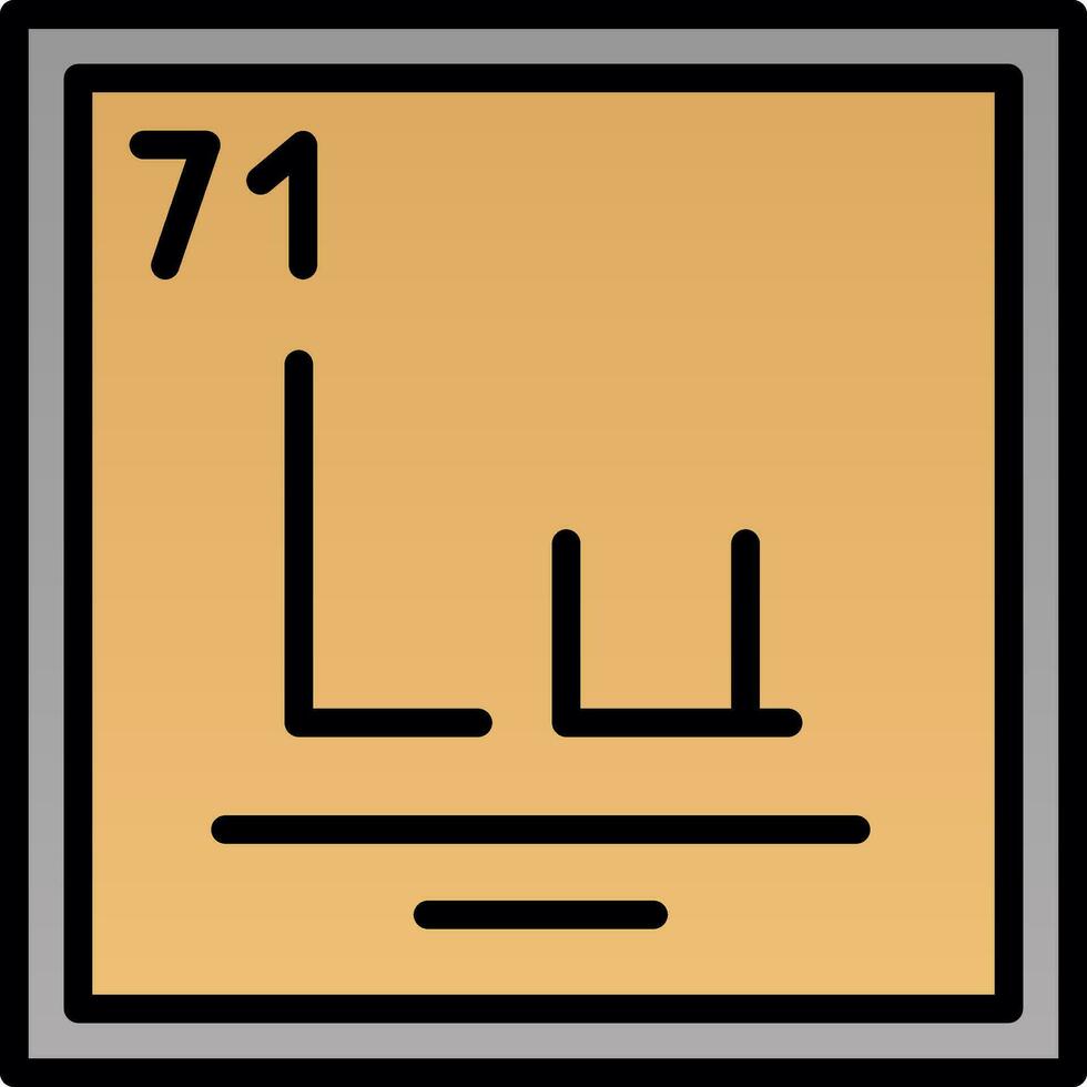 Lutetium Vektor Symbol Design