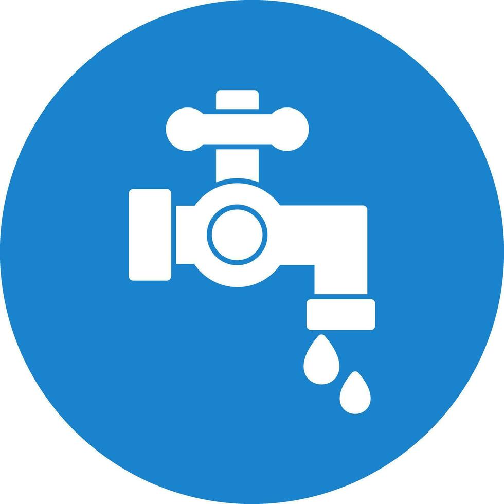 Wasserhahn-Vektor-Icon-Design vektor