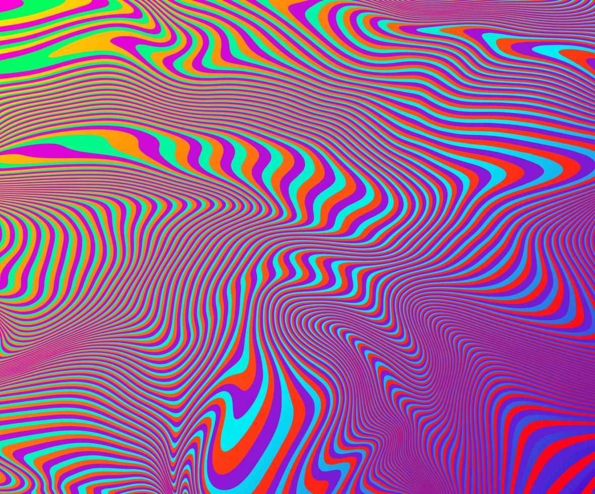 Vektor abstrakter psychedelischer Hintergrund