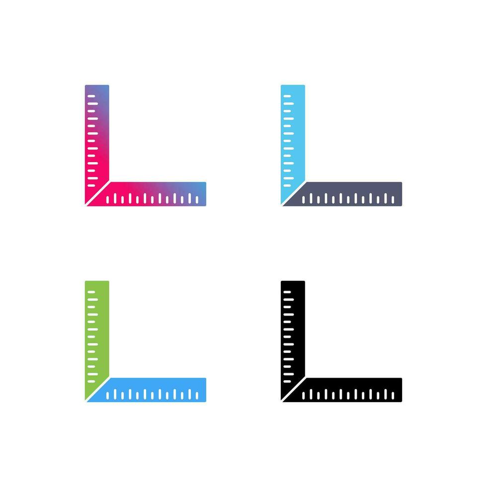 quadratisches Lineal-Vektorsymbol vektor