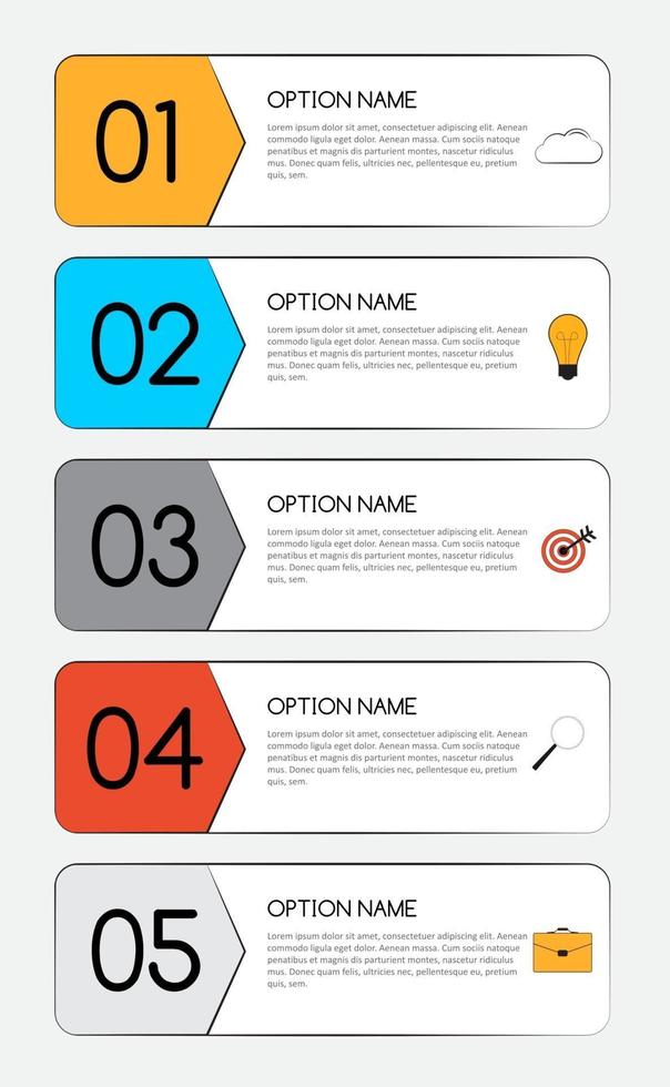 Infografik-Vorlagen für Unternehmen vektor
