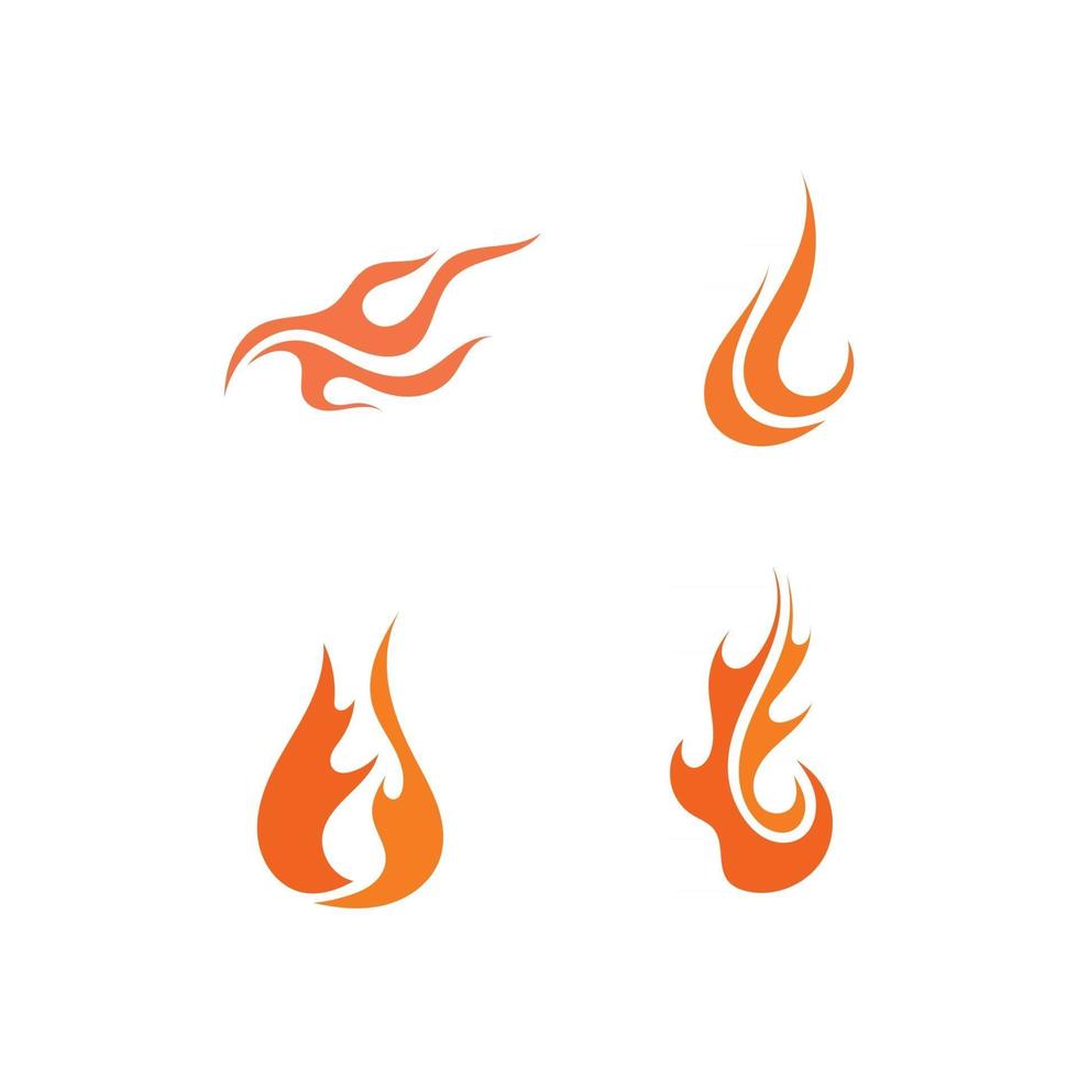 Feuerflamme Naturlogo und Symbolikonenschablonenvektor vektor