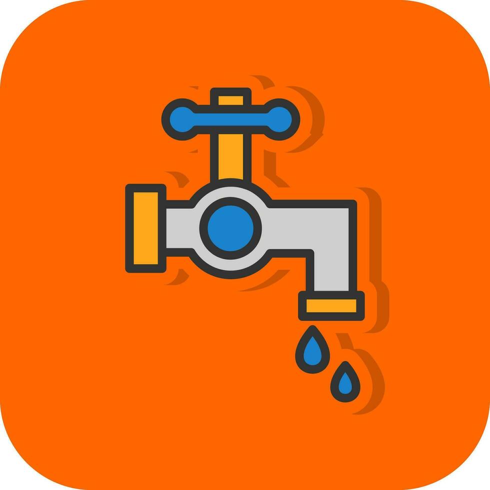 Wasserhahn-Vektor-Icon-Design vektor