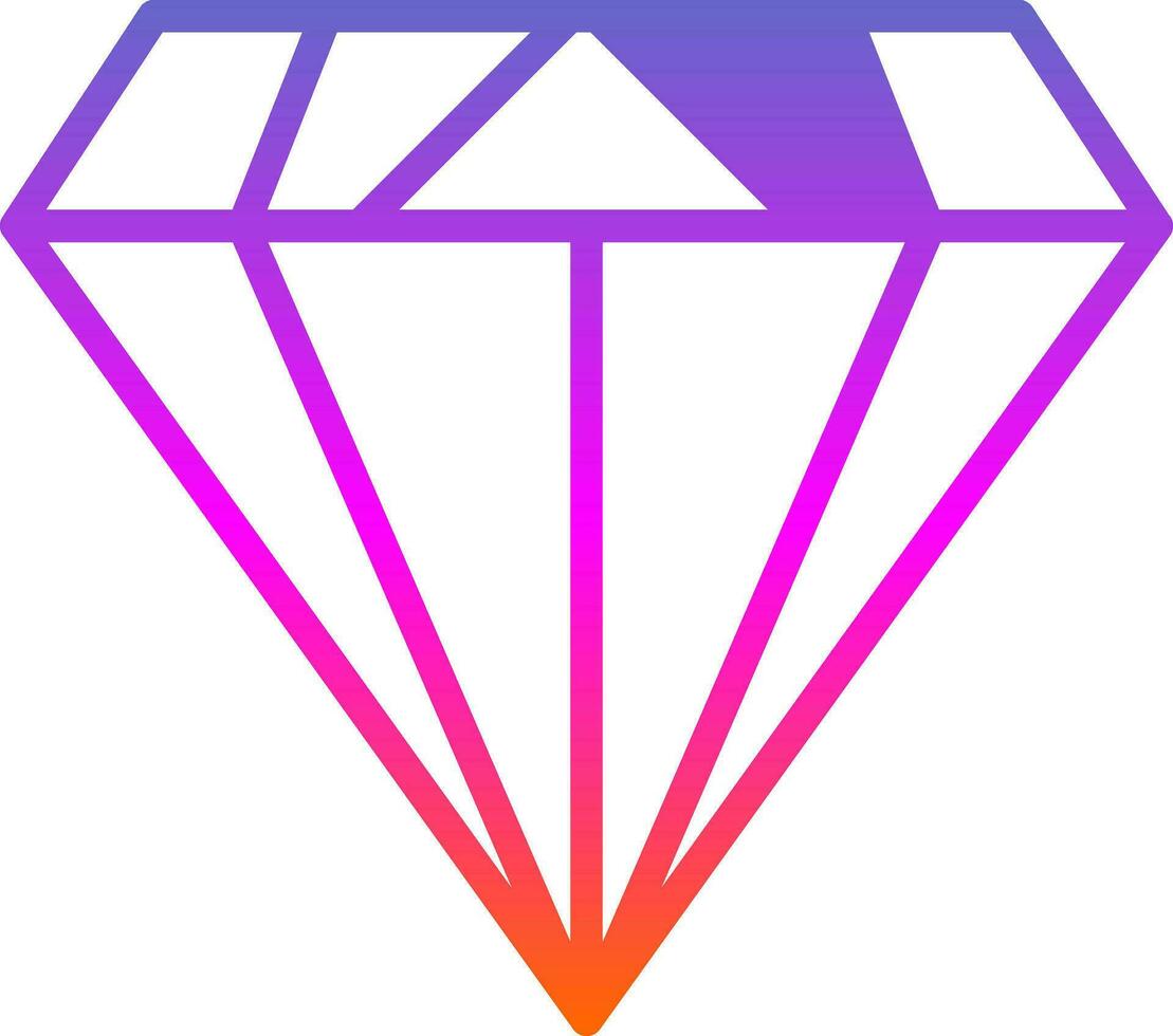 Diamant-Vektor-Icon-Design vektor