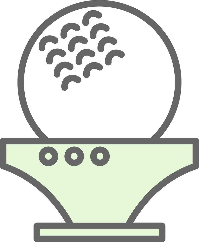 Golfball-Vektor-Icon-Design vektor