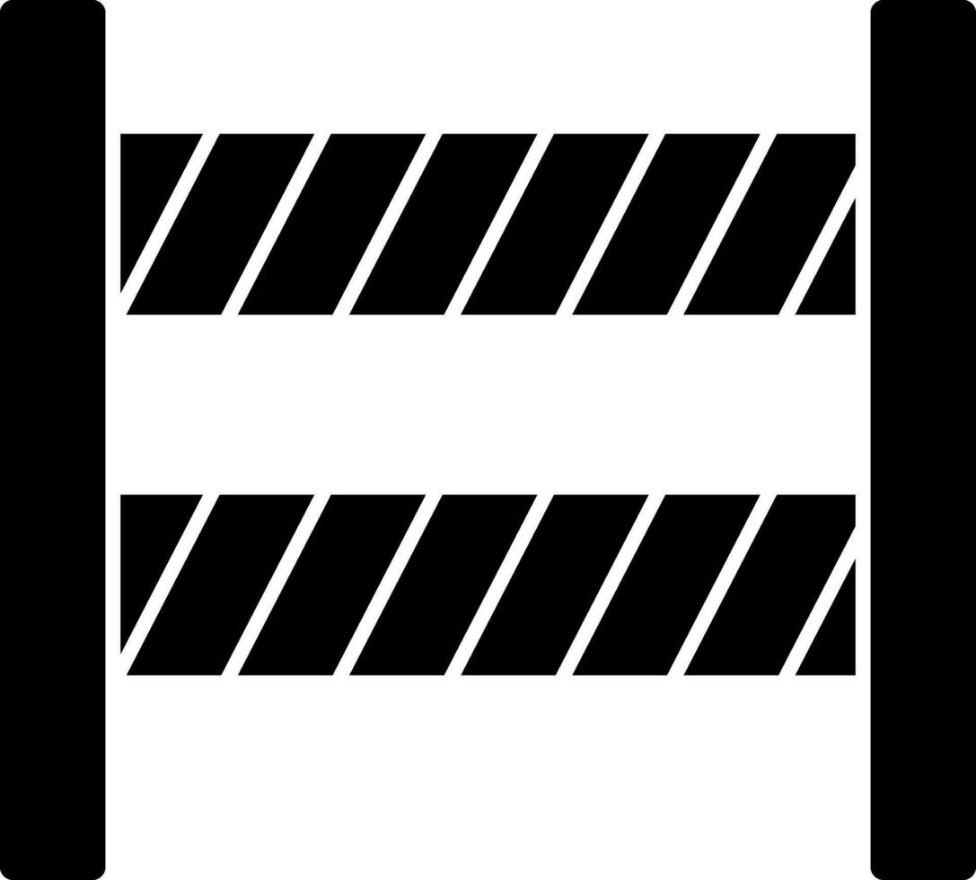 Barriere-Vektor-Icon-Design vektor