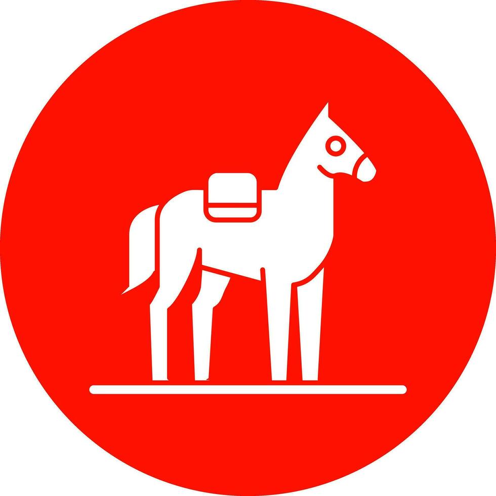 Pferd-Vektor-Icon-Design vektor