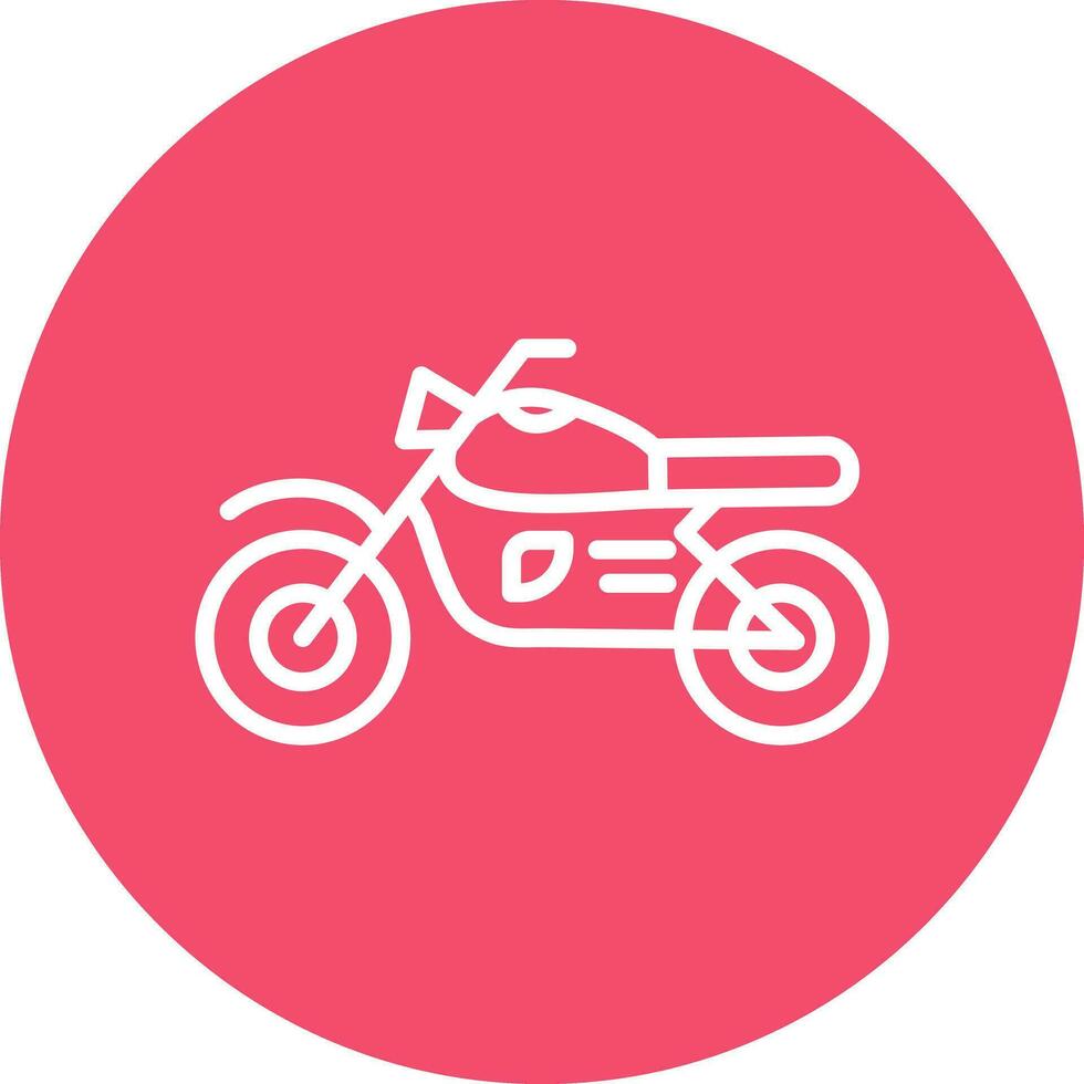 Motorrad-Vektor-Icon-Design vektor