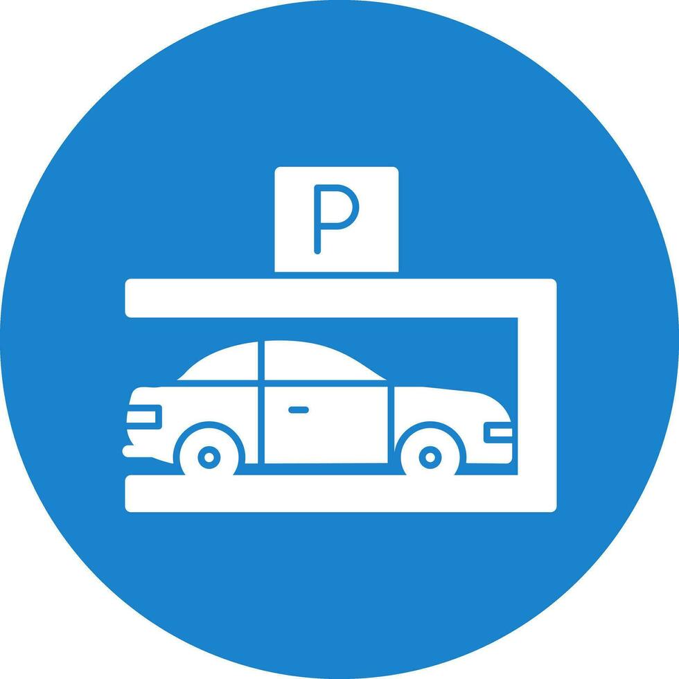 Parkplatz-Vektor-Icon-Design vektor