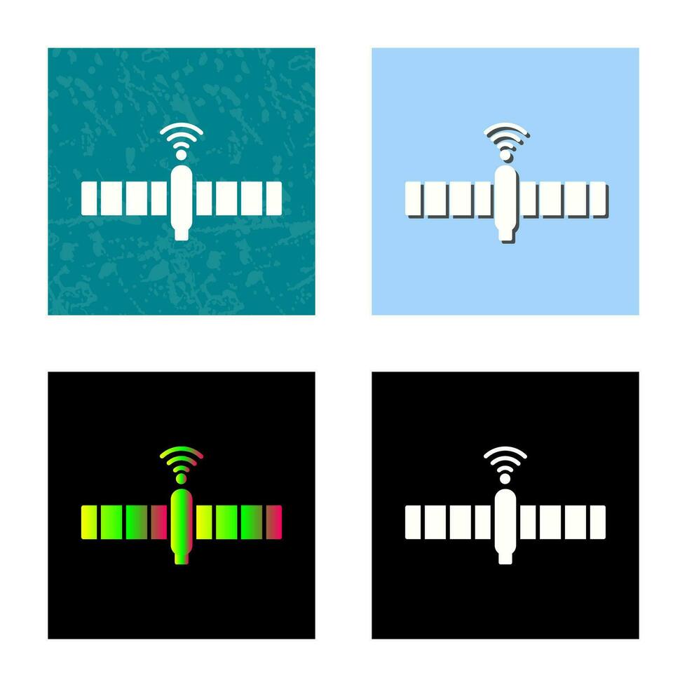 einzigartiges Satellitenvektorsymbol vektor