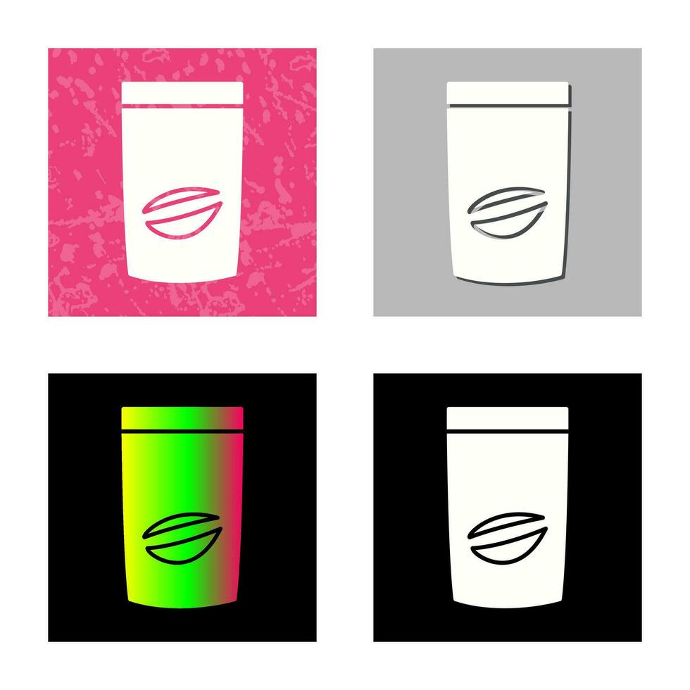 Vektorsymbol für Kaffeebeutel vektor
