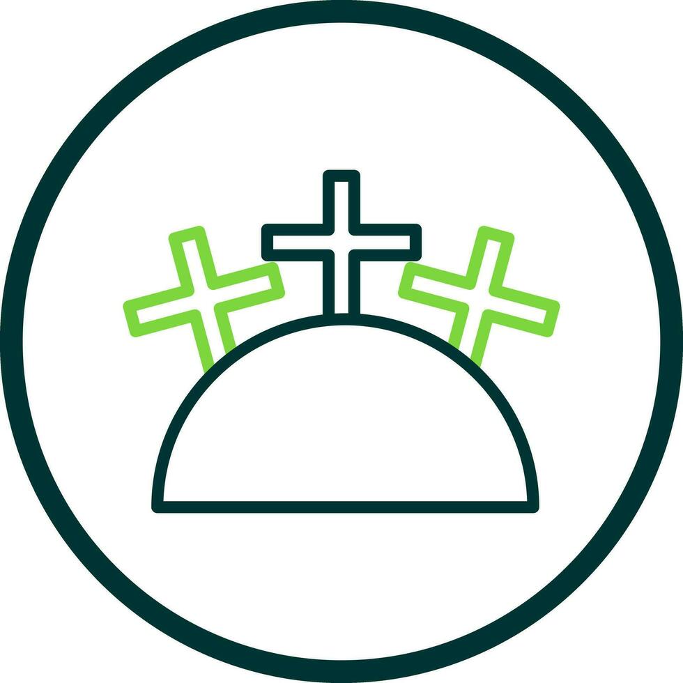 Friedhof-Vektor-Icon-Design vektor