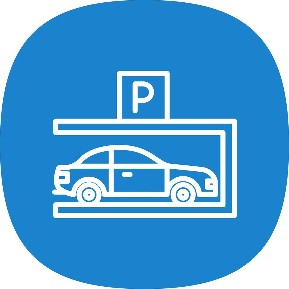 Parkplatz-Vektor-Icon-Design vektor