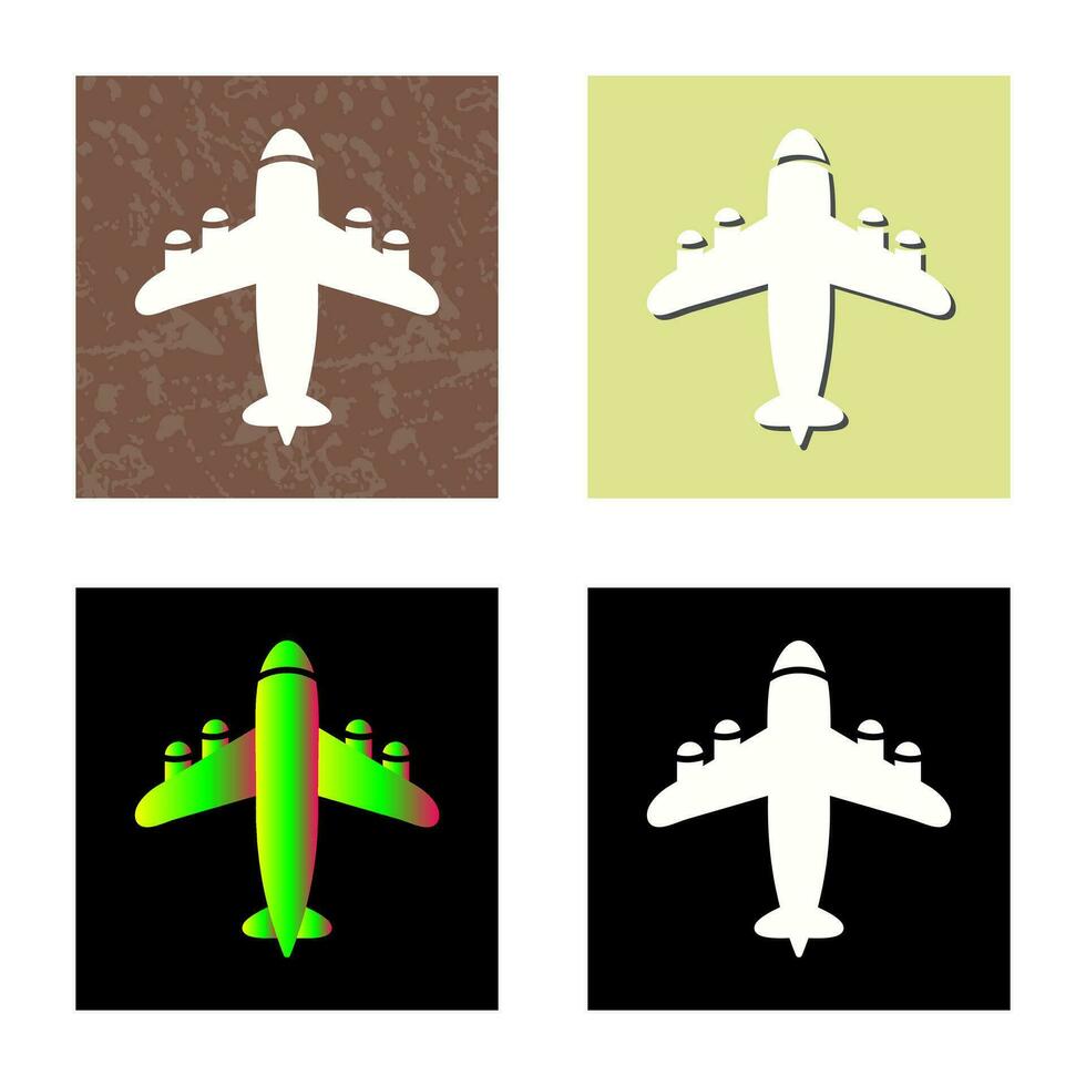 Vektorsymbol für fliegendes Flugzeug vektor